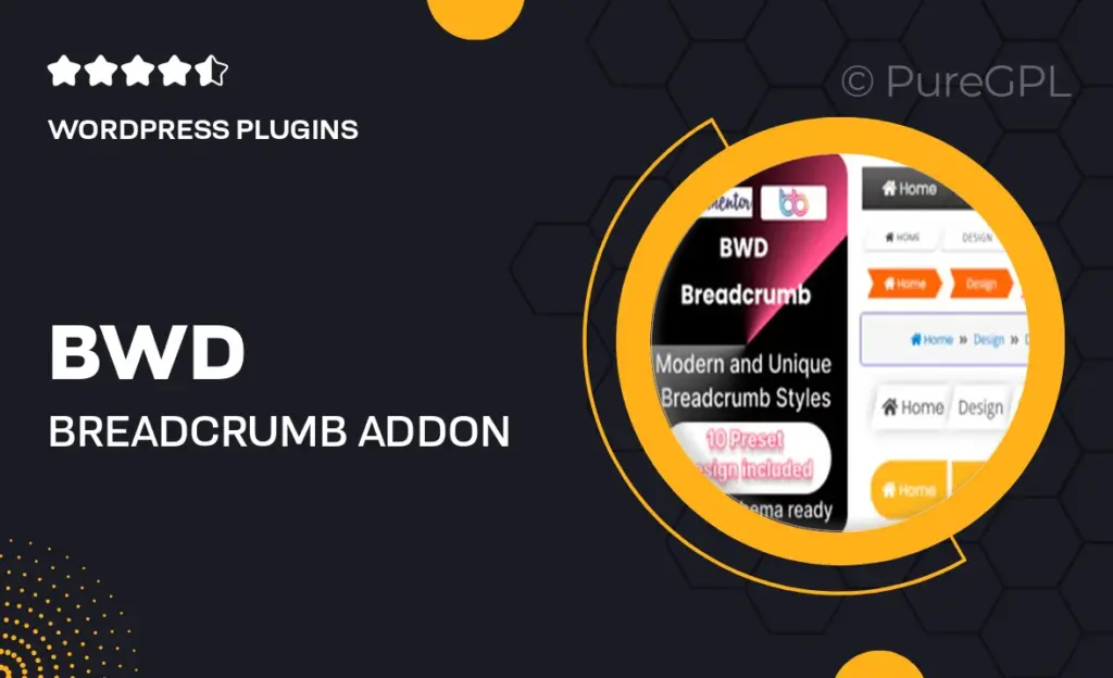BWD Breadcrumb Addon For Elementor
