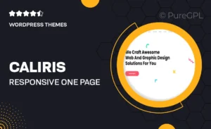 Caliris – Responsive One Page WordPress Theme