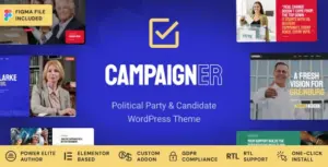 Campaigner – Political Candidate & Election WordPress Theme