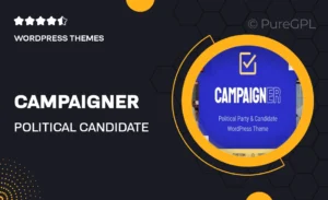 Campaigner – Political Candidate & Election WordPress Theme