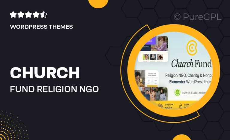 church fund religion ngo charity wordpress theme