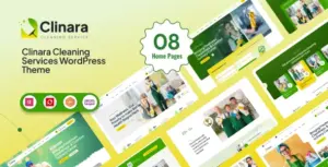 Clinara – Cleaning Services WordPress Theme