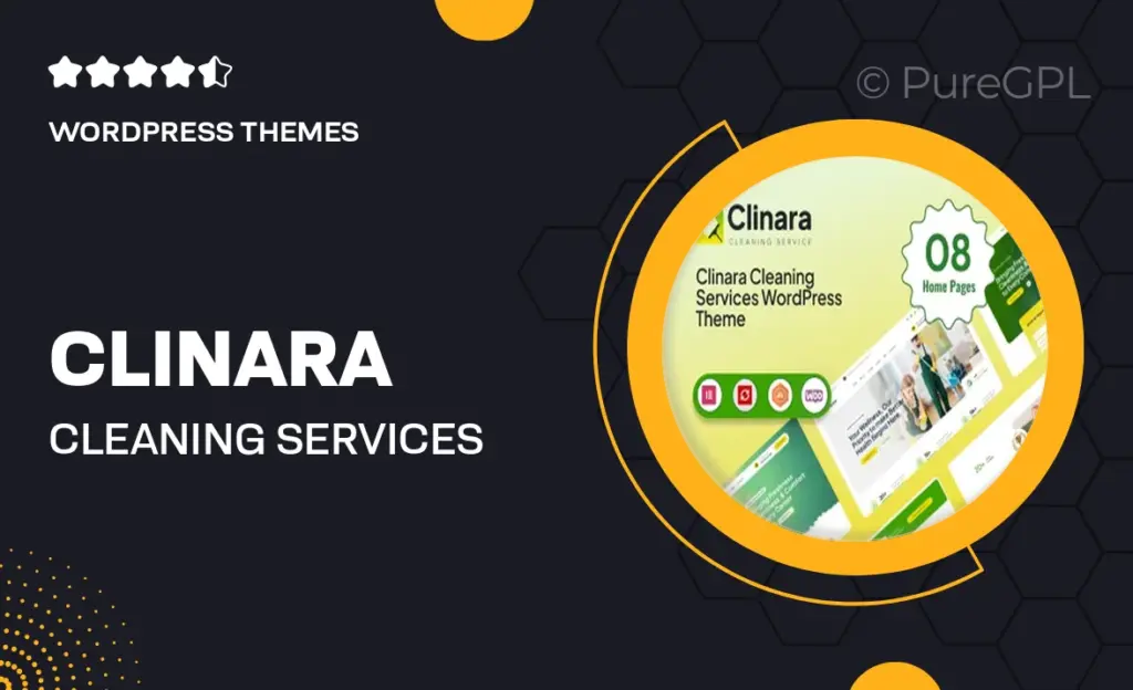 Clinara – Cleaning Services WordPress Theme