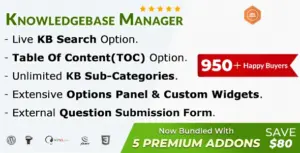 Codecanyon | BWL Knowledge Base Manager