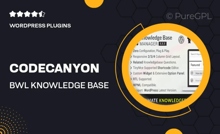 codecanyon bwl knowledge base manager