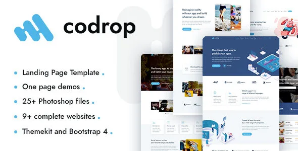 Codrop – App Landing Page And One Page Template