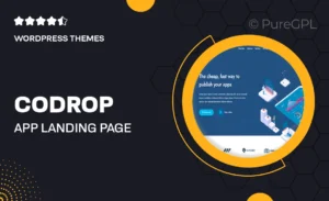 Codrop – App Landing Page And One Page Template