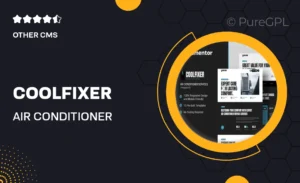Coolfixer – Air Conditioner Services Elementor Template Kit