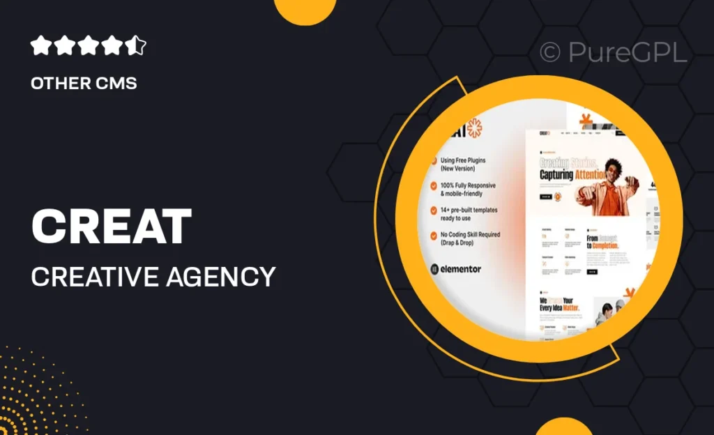 Creat – Creative Agency & Portfolio Elementor Template Kit 51 Creat – Creative Agency & Portfolio Elementor Template Kit