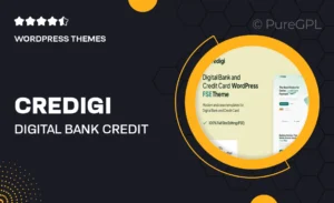Credigi – Digital Bank & Credit Card FSE WordPress Theme