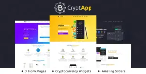 CryptApp – Cryptocurrency Landing Page Theme