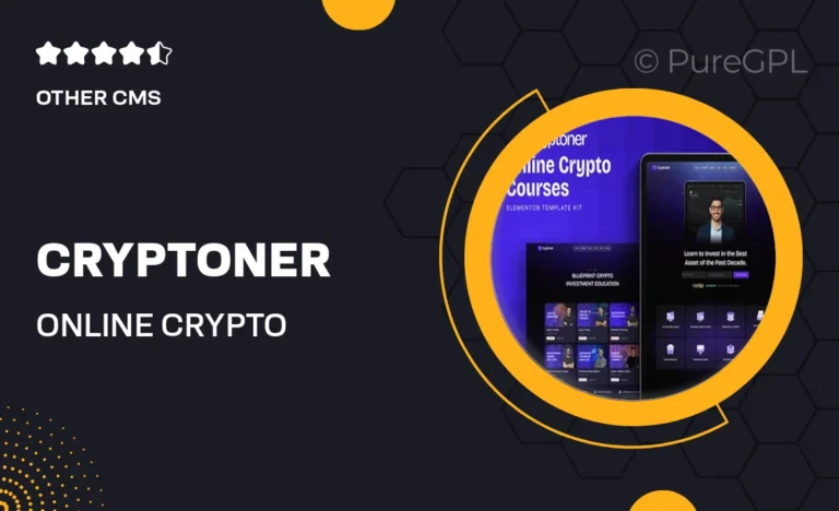 cryptoner online crypto courses elementor template kit