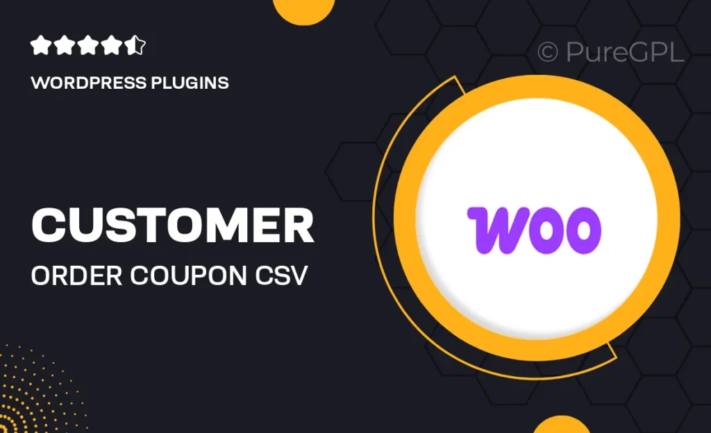 Customer / Order / Coupon CSV Export