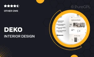 Deko – Interior Design Consultant Elementor Template Kit