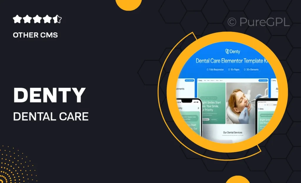 Downloads 25 Denty – Dental Care Elementor Template Kit