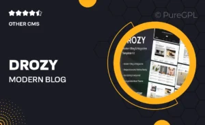 Drozy – Modern Blog & Magazine Elementor Pro Template Kit