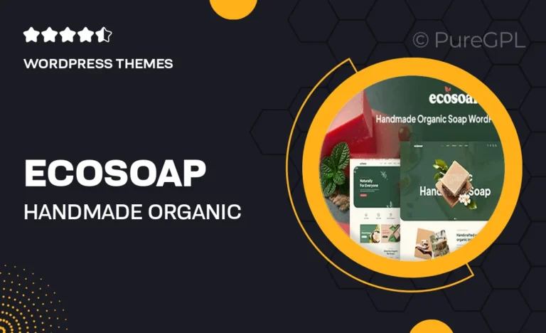 ecosoap handmade organic soap wordpress theme