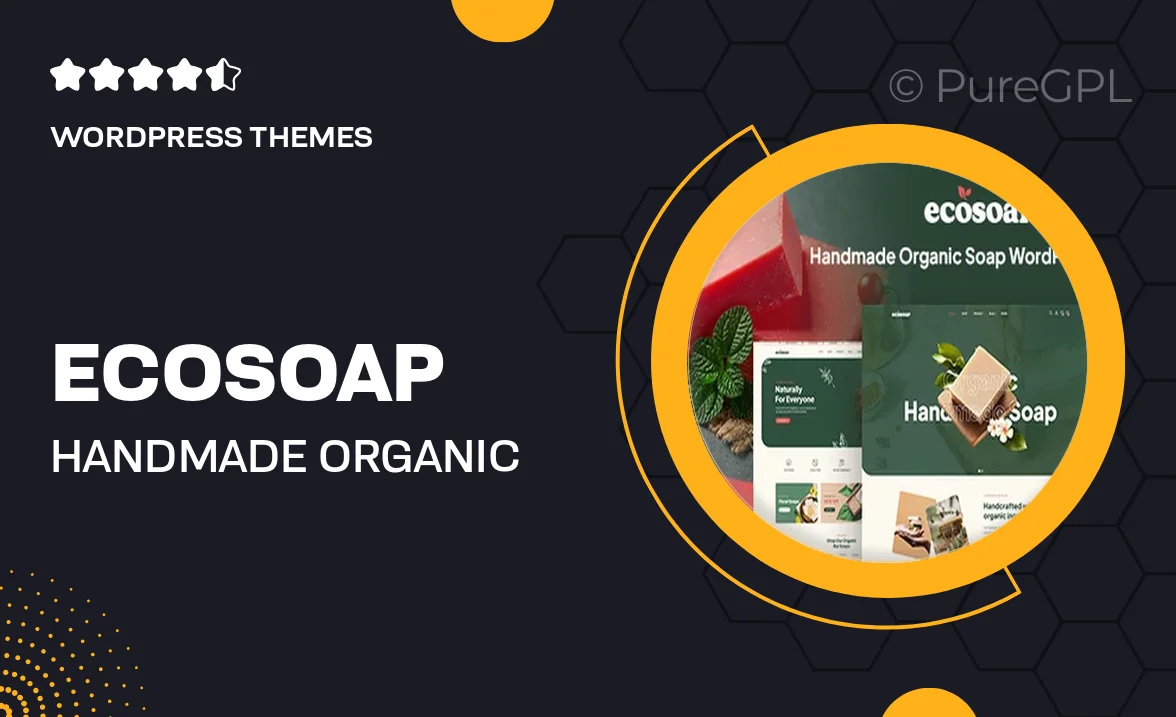 Ecosoap – Handmade Organic Soap WordPress Theme