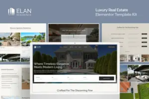 Elan – Luxury Real Estate Elementor Template Kit