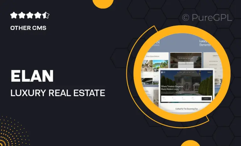 elan luxury real estate elementor template kit