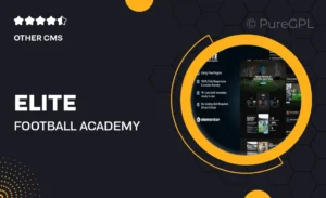 Elite – Football Academy Elementor Template Kit