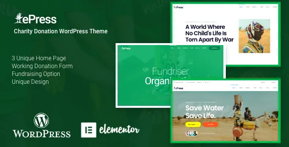 ePress – Nonprofit Charity WordPress Theme