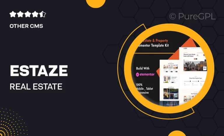 estaze real estate property elementor template kit