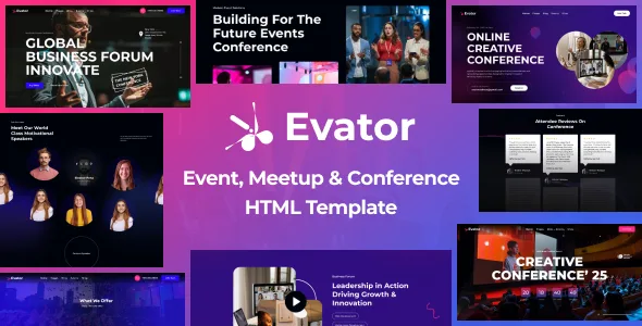 evator event conference meetup html template 1