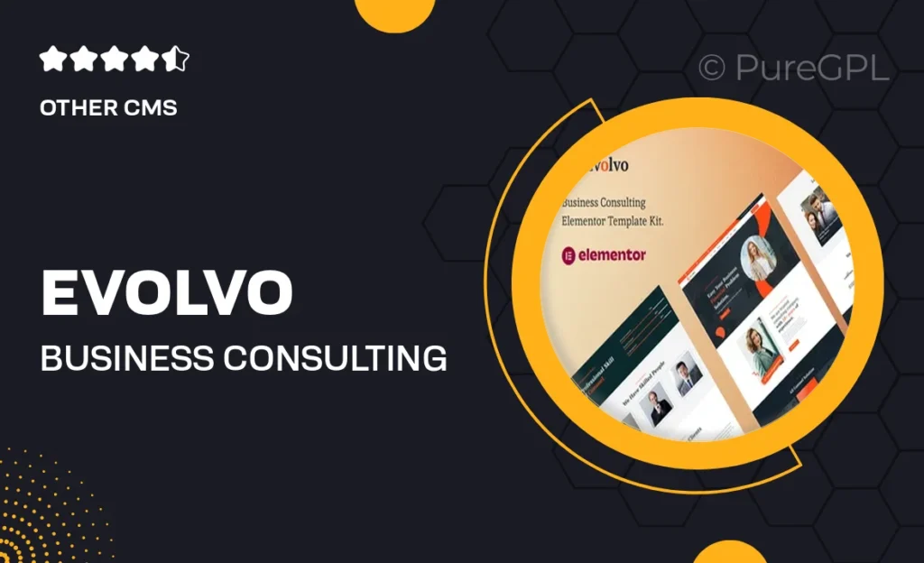 Downloads 34 Evolvo – Business Consulting Elementor Template Kit