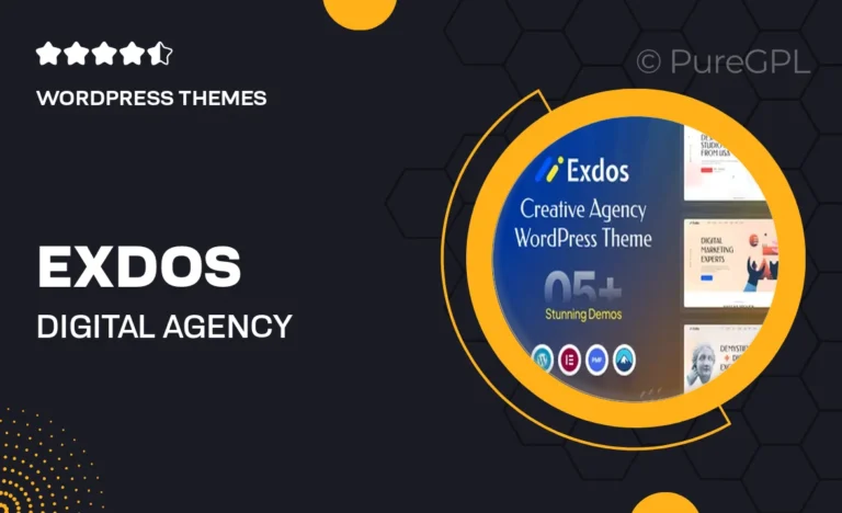 exdos digital agency wordpress theme