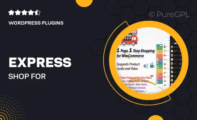 express shop for woocommerce with audio video
