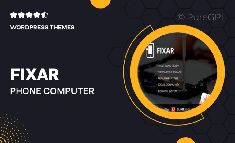 fixar phone computer repair theme