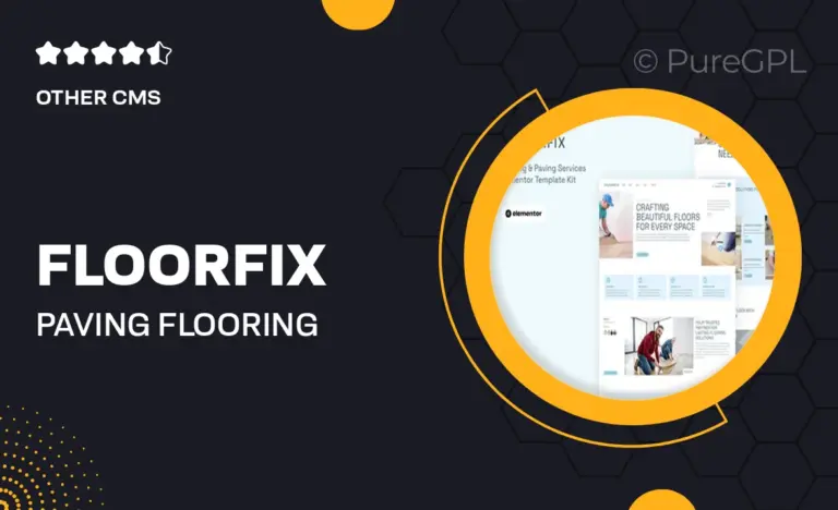 floorfix paving flooring services elementor pro template kit