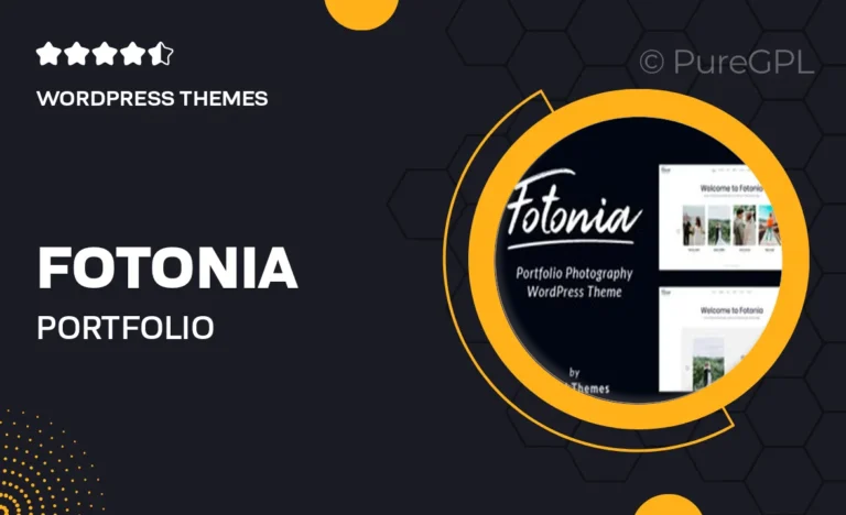 fotonia portfolio photography theme for wordpress