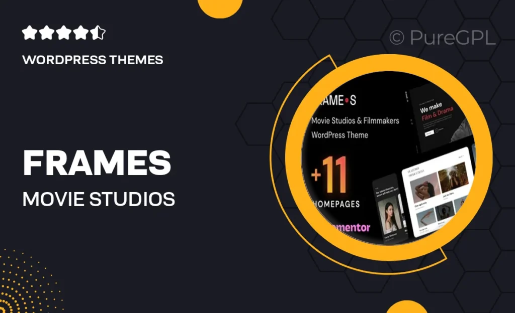 Frames – Movie Studios & Filmmakers WordPress theme 27 Frames – Movie Studios & Filmmakers WordPress theme