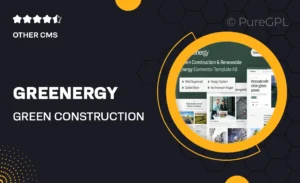 Greenergy – Green Construction & Renewable Energy Elementor Template Kit