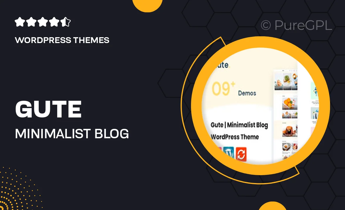 Gute – Minimalist Blog WordPress Theme