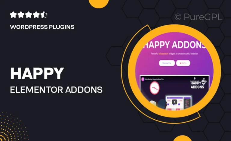 happy elementor addons