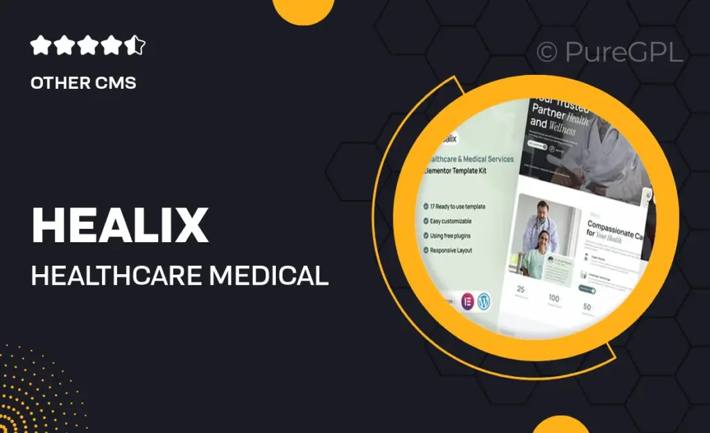 Healix – Healthcare & Medical Services Elementor Template Kit