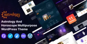 Horoscope and Astrology WordPress Theme With AI Content Generator
