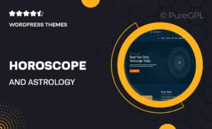 Horoscope and Astrology WordPress Theme With AI Content Generator