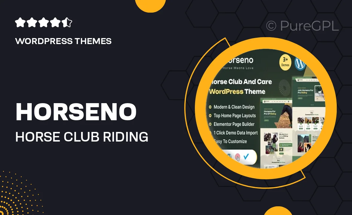 Horseno – Horse Club & Riding Sports WordPress Theme