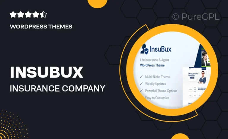 insubux insurance company wordpress theme