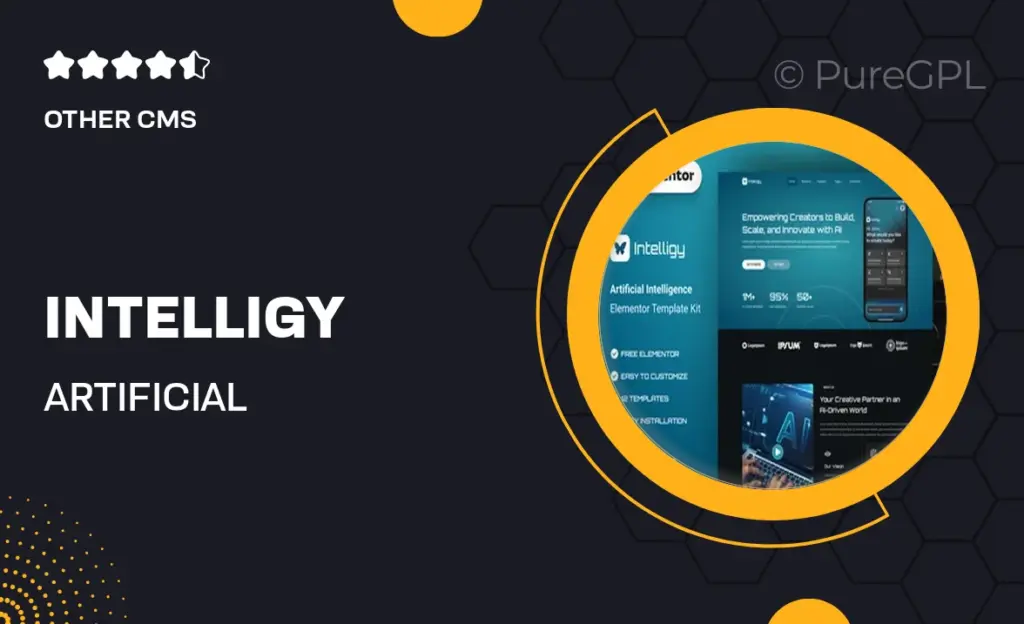Intelligy – Artificial Intelligence Elementor Template Kit