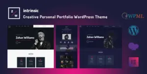Intrinsic – Creative Personal portfolio WordPress Themes