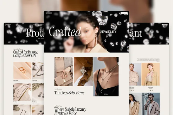 jewelisse modern luxury jewelry store elementor template kit 1