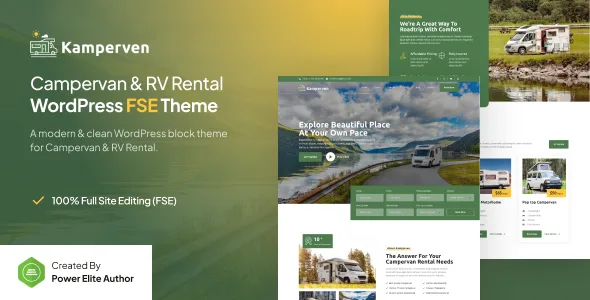 Kamperven – Campervan & RV Rental FSE WordPress Theme