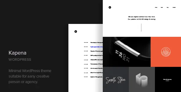 Kapena – minimal portfolio WordPress Theme