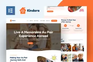Kindora – Au Pair Elementor Template Kit