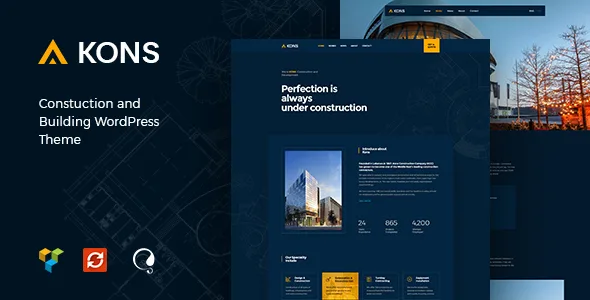 Kons – Construction and Building WordPress Theme